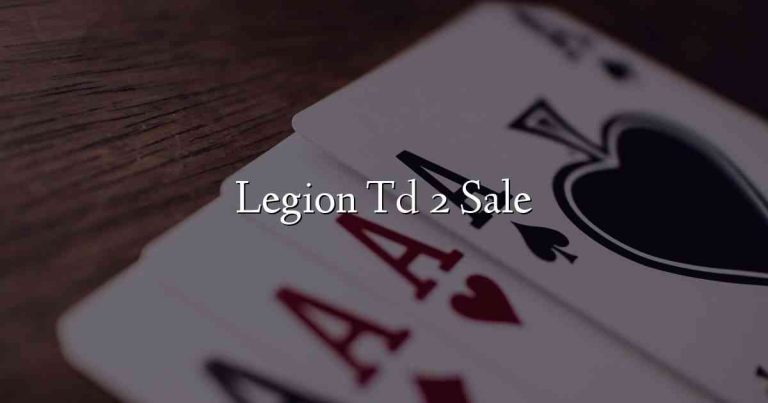 Legion Td 2 Sale